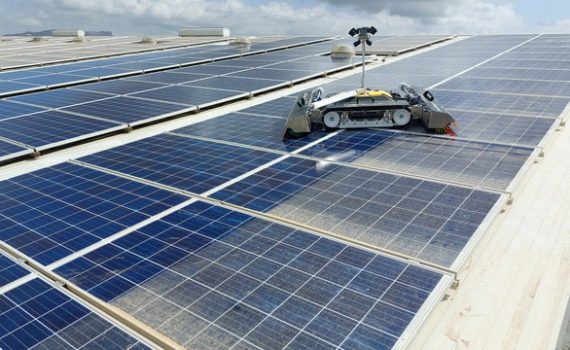 Limpieza placas solares